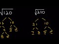 Simplifying Radicals (Factor Tree Method)