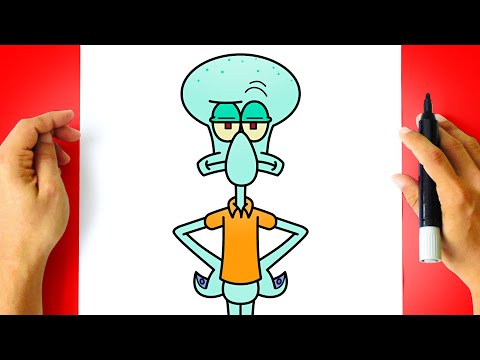 How to DRAW SQUIDWARD TENTACLES