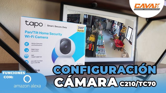 Comprar Cámara de Vigilancia Wi-Fi Tapo TC70, Rotatoria 360º, Full HD  1080p, Detección Inteligente, Control por voz · Hipercor