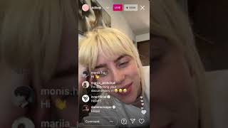 Billie Eilish Instagram Live 32721 Full Video