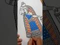 How to make a lady in Madhubani Art #madhubanipainting #indianart #mithilaart #madhubani