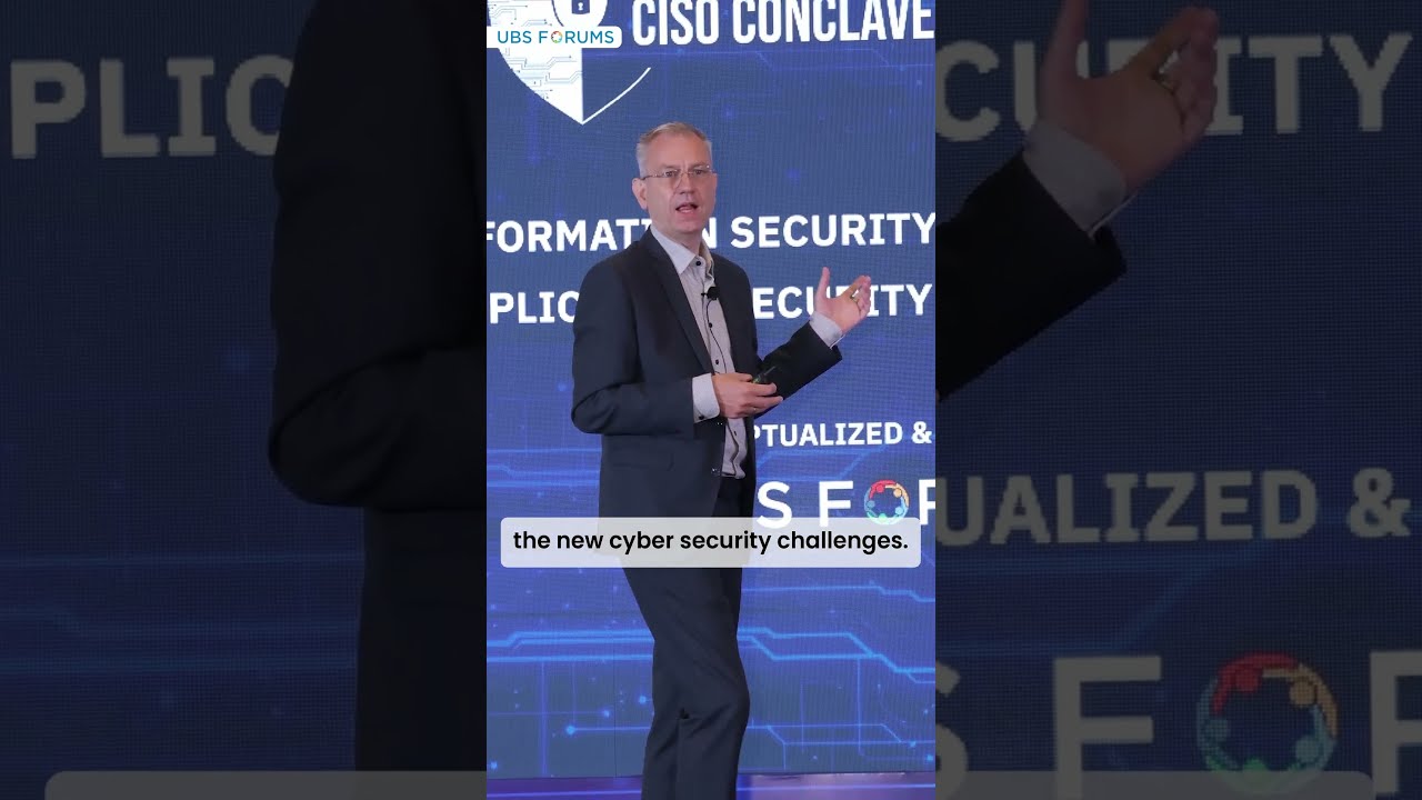 Erno Doorenspleet On Cybersecurity 10th Edition CISO Conclave 2025 UBS Forums