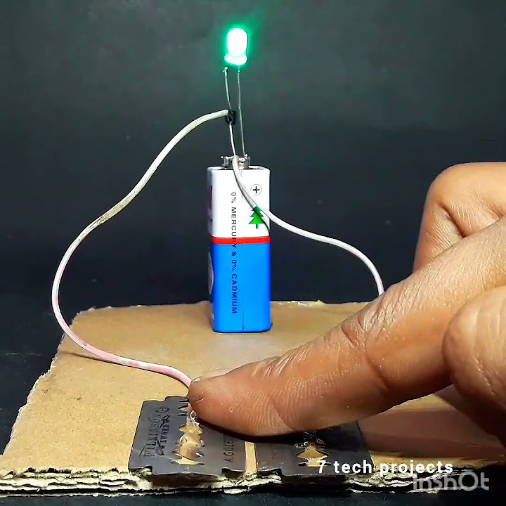 how to make simple touch sensor science project for school students ...