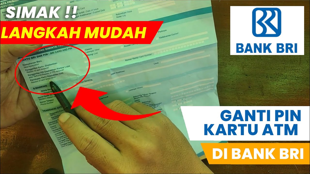 Cara Mengatasi ATM BRI Terblokir Karena Salah/Lupa PIN 3 Kali YouTube