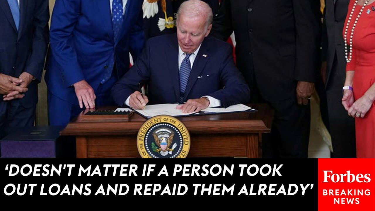 Top GOP Senator Rips Biden's Student Loan Cancelation Plan - YouTube