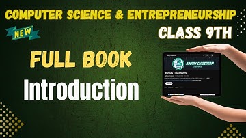 001 Introduction Full Book | Computer Science & Entrepreneurship Class 9th