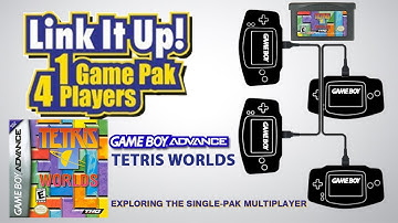 GBA Single-Pak Link - Tetris Worlds, EU version (head-to-head Tetris with compromised features)