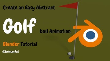 Easy Abstract Golf ball Animation, Blender Tutorial#blender #cg #3d #tutorial #blendertutorial