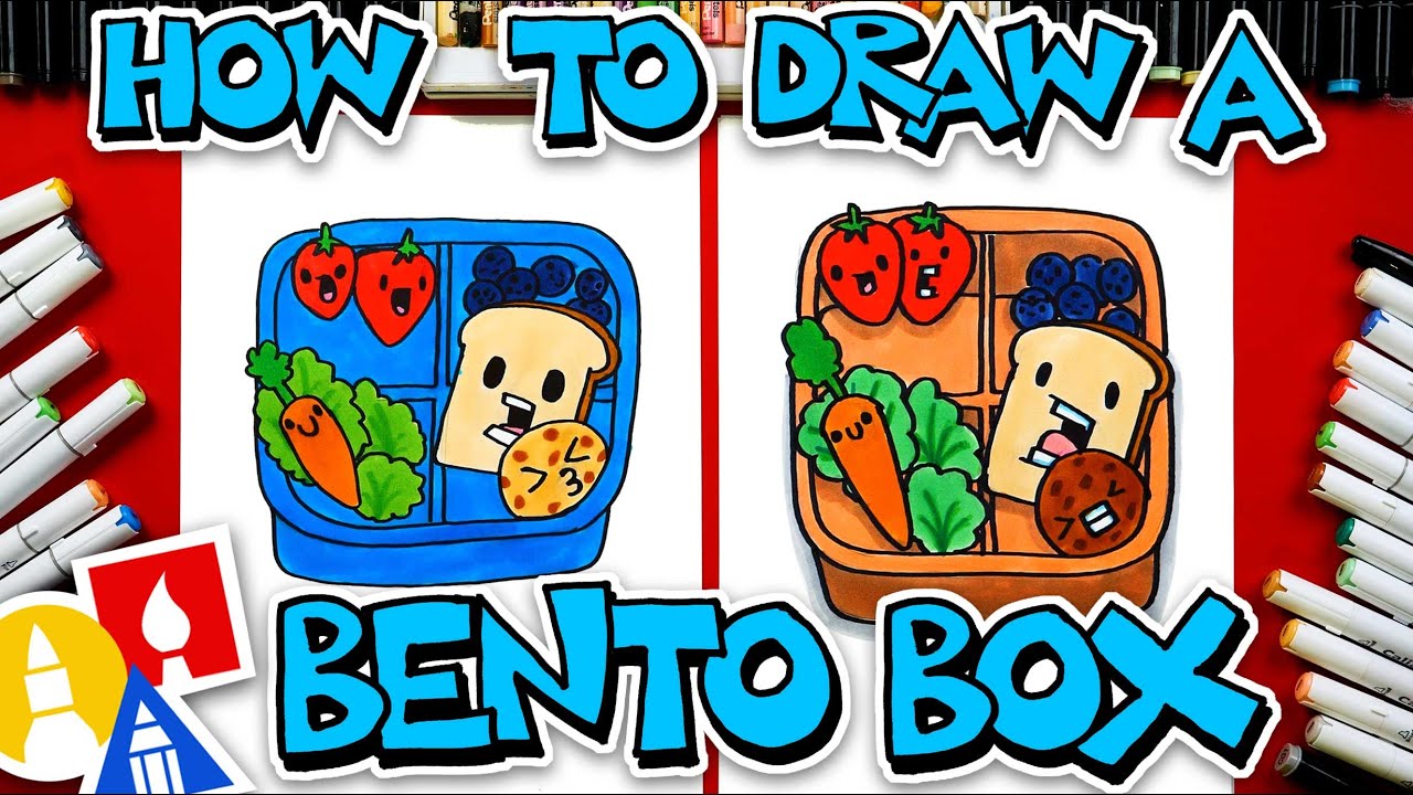 How To Draw A Funny Bento Box - YouTube