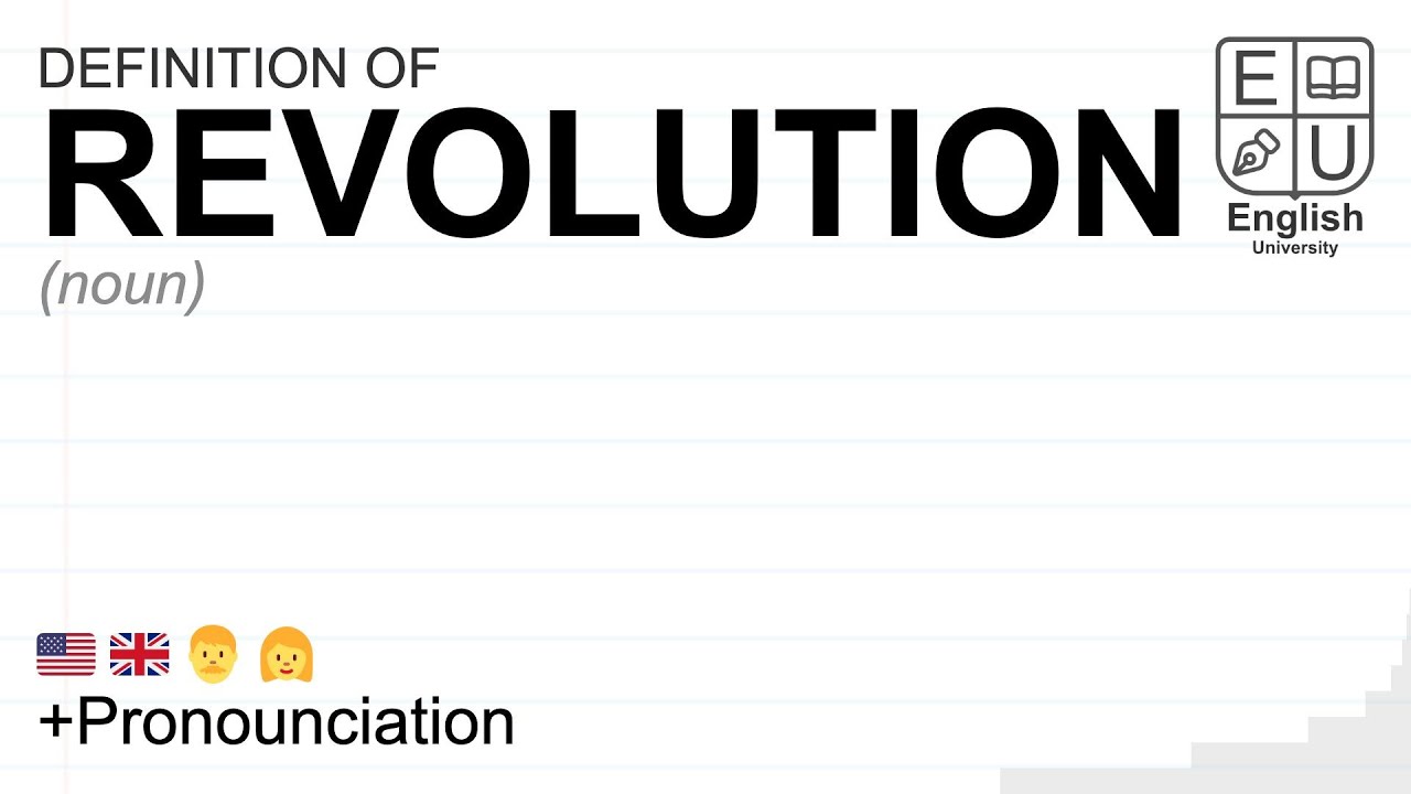 REVOLUTION meaning, definition & pronunciation | What is REVOLUTION? | How to say REVOLUTION