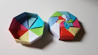 كيف تصنع علبة هدايا صغيرة من الورق الملون