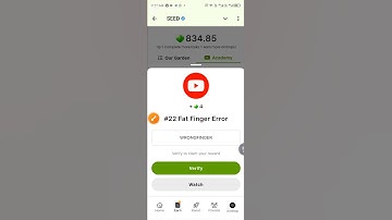 #22 Fat Finger Error  Seed new video code
