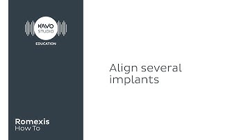 Romexis How To: Align several implants
