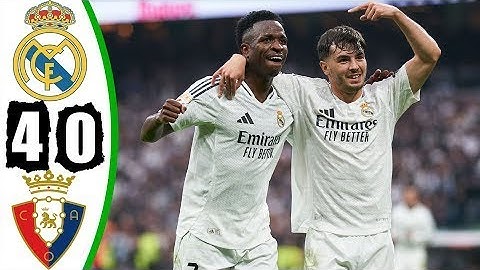 REAL MADRID 4 - 0 CA OSASUNA I HIGHLIGHTS  #RealMadridOsasuna