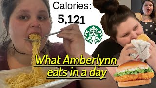 Amberlynn eats 5121 calories in 1 day  | What I Ate Today