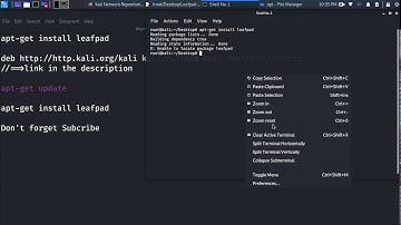 How to install leafpad on kali linux 2020.1