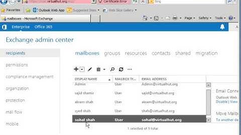 20 create mailbox for existing user in exchange 2013