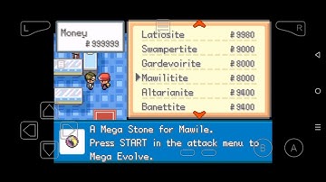 how to get all of the Mega stones in mega moemon fire red v1.3c