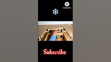 Cardboard School Project 🤩 #home #schoolproject #school