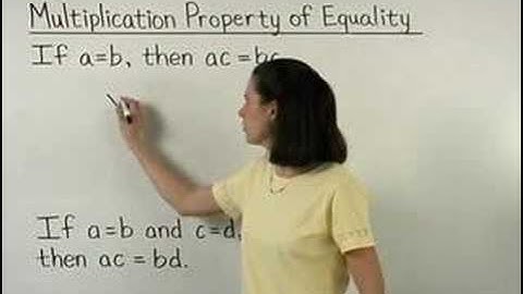 Multiplication Property of Equality - MathHelp.com