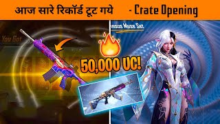 🔥Breaking All BGMI Records of crate opening with New ultimate Set and Fool M416  Crate opening