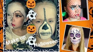 DIY МАКИЯЖ НА ХЭЛЛОУИН// 4 идеи макияжа на Хэллоуин/  Halloween Make up