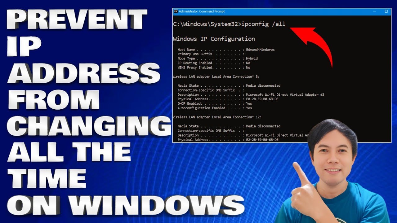 How To Prevent IP Address From Changing All The Time on Windows