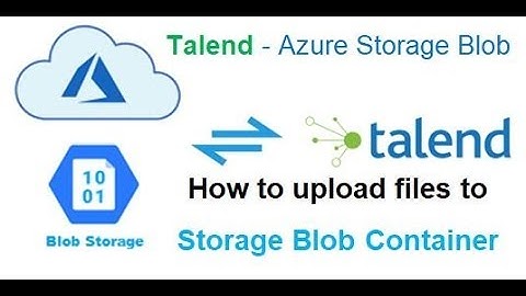 Talend ETL - Upload any files to Azure Blob Storage