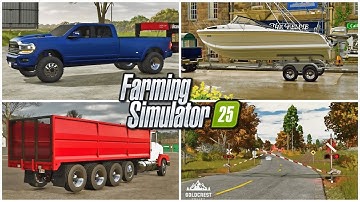 Farm Sim News - Goldcrest Valley Map, Boat Trailer, Truck Updates, & More! | Farming Simulator 25