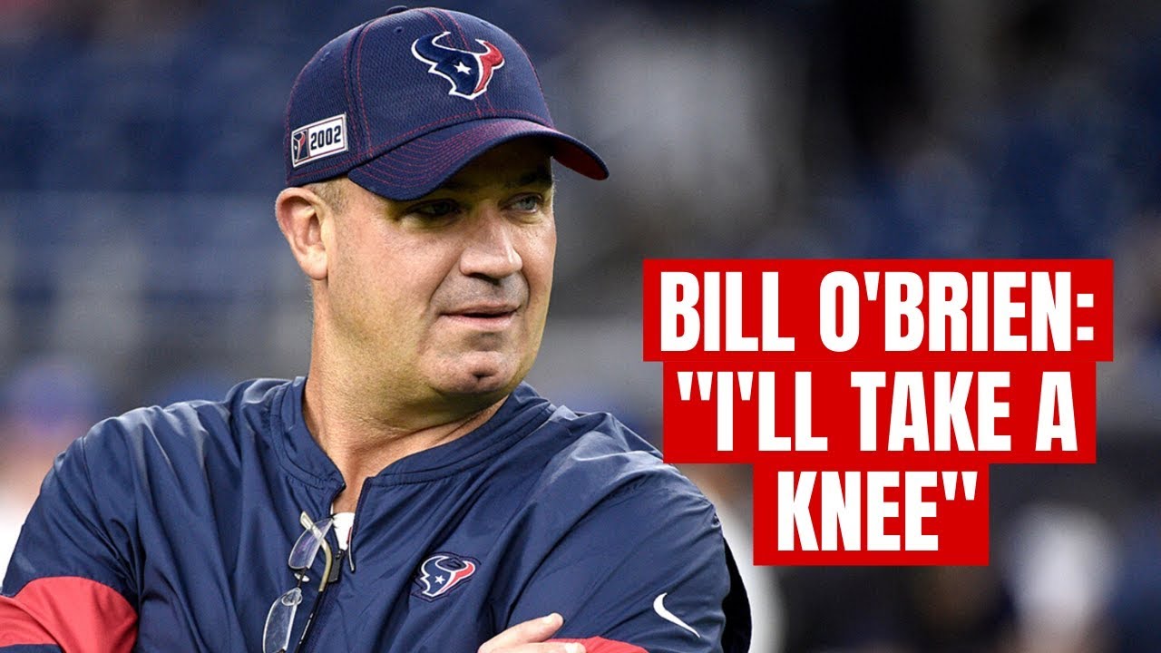 Texans coach Bill O'Brien takes knee with players during anthem