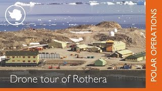 Tour Rothera Antarctic research station by drone