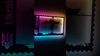 LED панель Картина марка “Русский военный корабль" Smart LED панель, светильник c лого Украина !!!