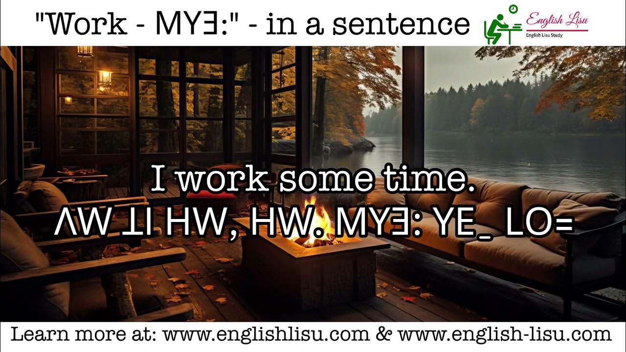 Basic English Speaking Sentences by Biyo Lisu Work in a Sentence
