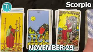 ❎ FREE TAROT HOROSCOPE ❎ SCORPIO DAILY HOROSCOPE TODAY November 29 2022 🌞 horoscope tarot