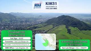 (LOX's Weekly) NOAA Weather Radio | KIH31 | San Luis Obispo, CA | 162.550 MHz | Live Stream