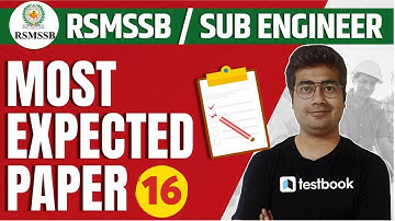 RSMSSB JE/MP Sub Engineer Electrical Classes 2022 | Mock Test 16 | Important Questions by Mohit Sir