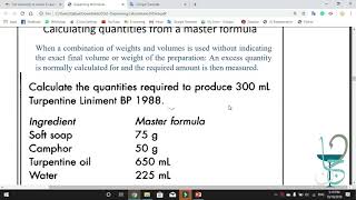 Pharmaceutical Calculations