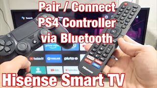 Контроллер PS4: как выполнить сопряжение / подключение к Hisense Smart TV (беспроводное соединение Bluetooth)