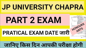 JP University Part 2 Honours Arts Pratical Exam Routine