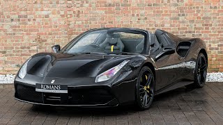 In-depth walkaround of this 2018 ferrari 488 spider with highlighted
features, interior & exterior shots! click here for an description and
view ...