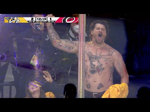 Titans' Taylor Lewan Goes Crazy at Preds' Game 4