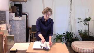 BEVA 371 film: Demonstrating Adhering Linen to panel using BEVA 371 film