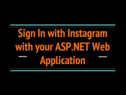 Sign In with Instagram with your ASP.NET Web Application