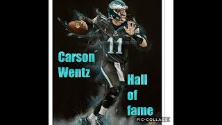 Carson wentz'' hall of fame highlights ...