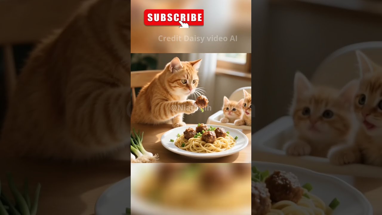 Cat Cooking Parenting Wit Kitten Funny Catvideos Cats