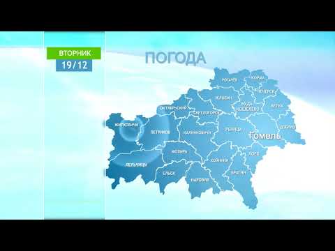 Видео: Погода в Гомеле и Гомельской области 19 декабря