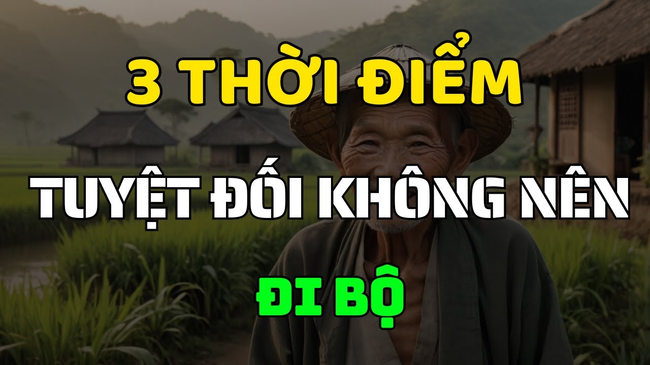 Outline Video Bí Quyết Sống Thọ Người Trên 60 Tuổi Tuyệt Đối Không Đi Bộ Vào 3 Thời Điểm Này !