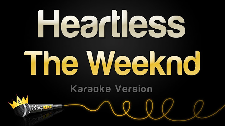 Heartless Karaoke version - Karaoke performance video thumbnail