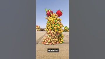 3D Fruit And Vegetable Pairing Special Effects 🍎🥬🥭🍓 #shorts