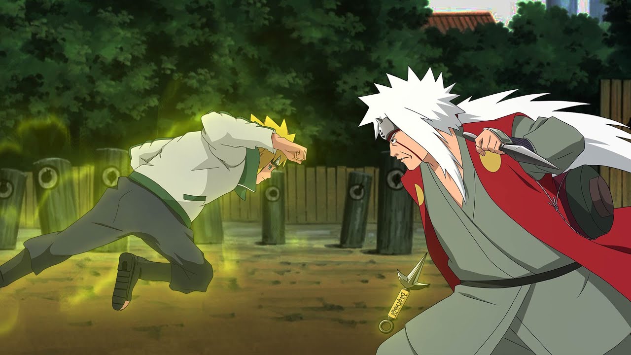 Minato Shows Jiraiya Flying Thunder God During Their Chakra Training Minato Shows Jiraiya Flying Thunder God During Their Chakra Training